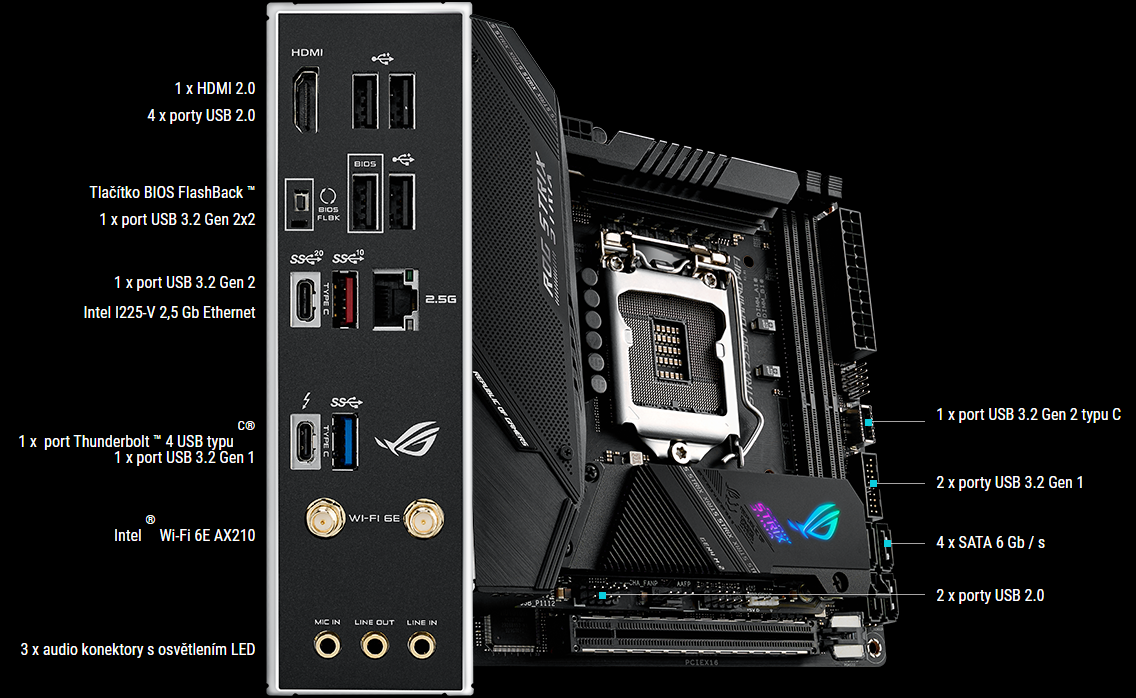 Základní deska ASUS ROG STRIX Z590I GAMING WIFI