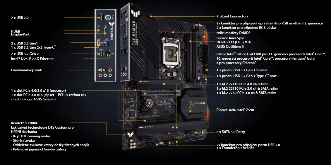 Základní deska ASUS TUF GAMING Z590PLUS
