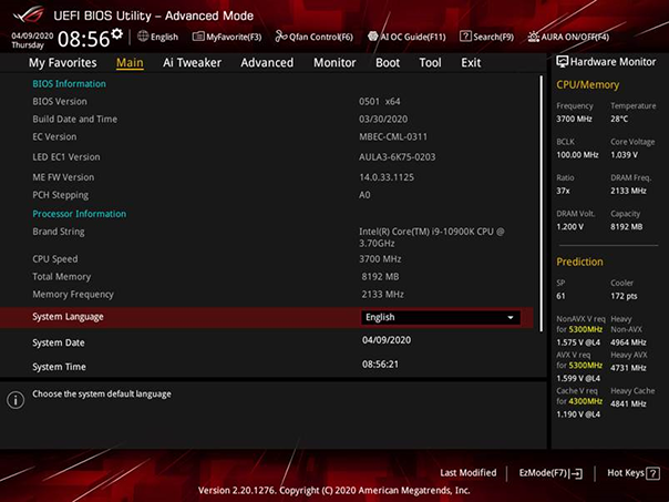 Základní deska ASUS ROG STRIX Z490G GAMINGWIFI