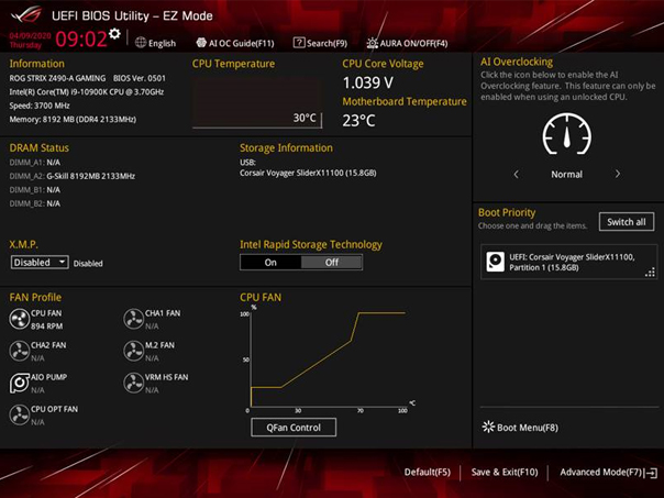 Základní deska ASUS ROG STRIX Z490G GAMINGWIFI