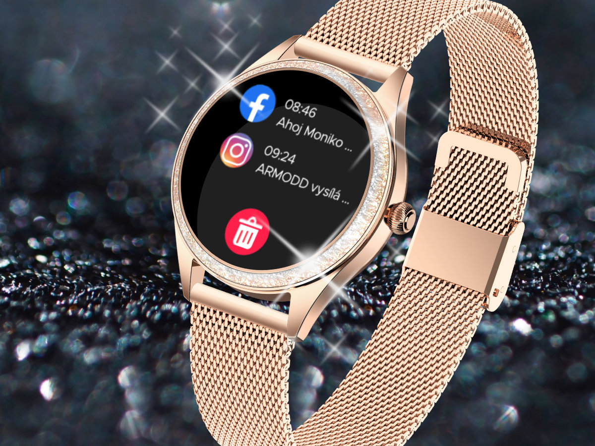 Chytré hodinky ARMODD Candywatch Crystal 2 stříbrné silver