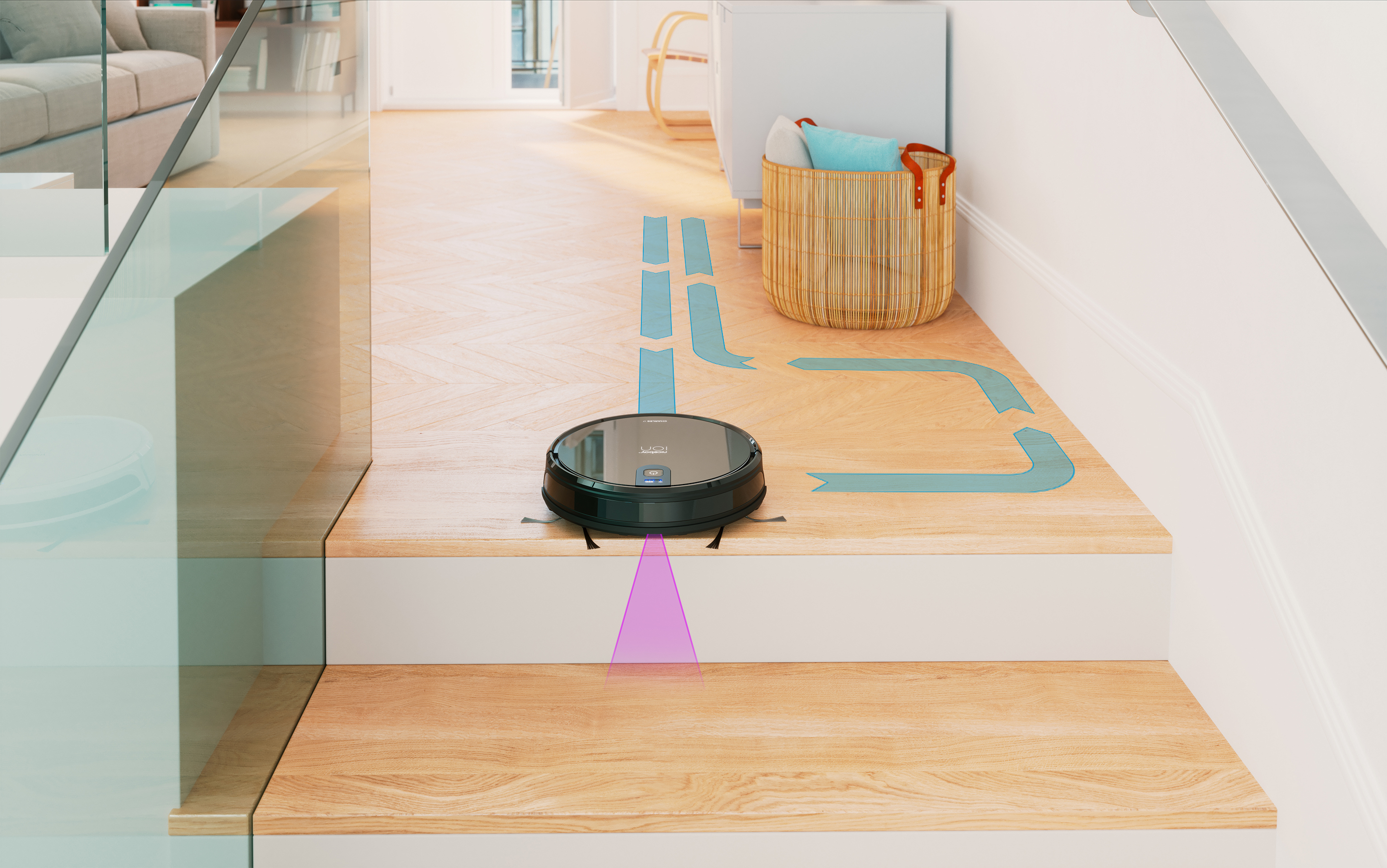 Robotický vysavač NICEBOY ION Charles i7 černý black