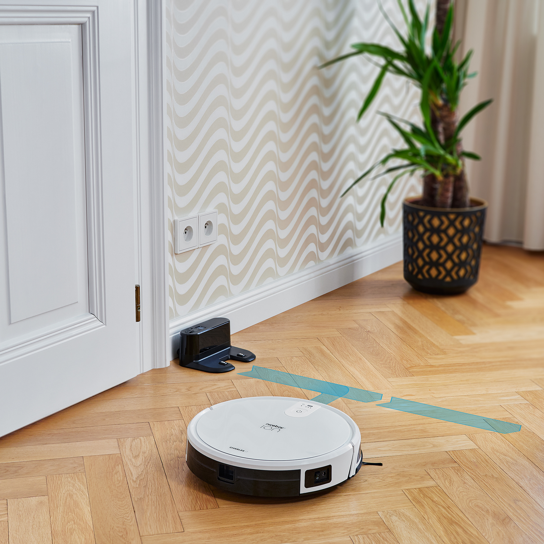 Robotický vysavač NICEBOY ION Charles i7 bílý white