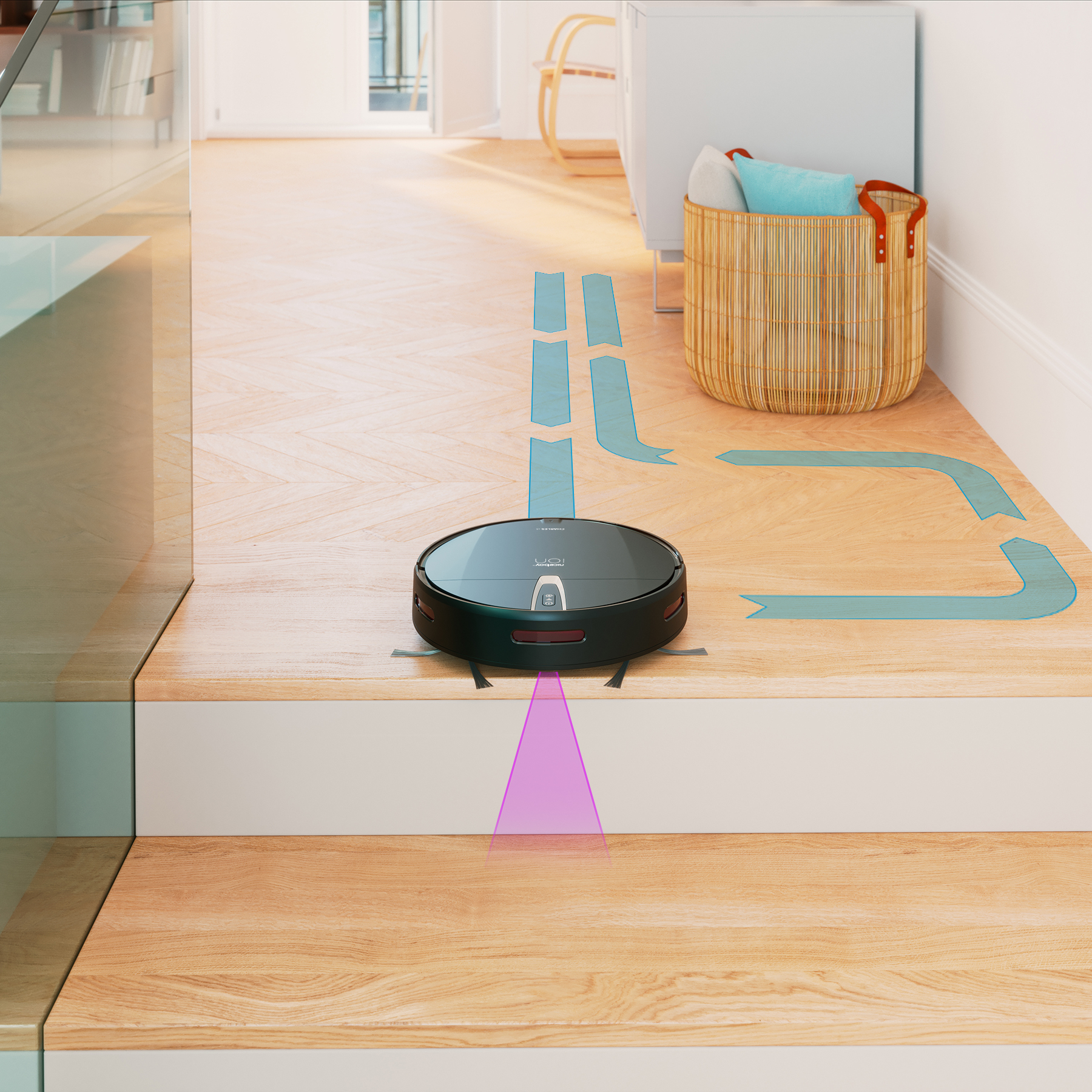 Robotický vysavač NICEBOY ION Charles i4 černý black