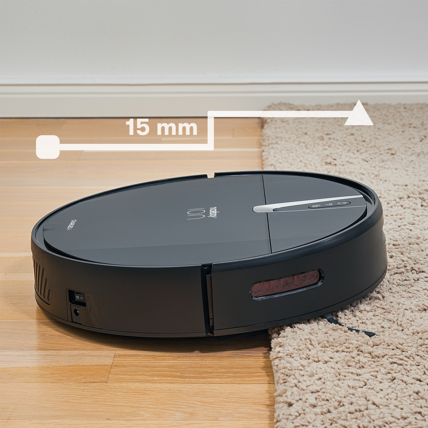 Robotický vysavač NICEBOY ION Charles i4 černý black