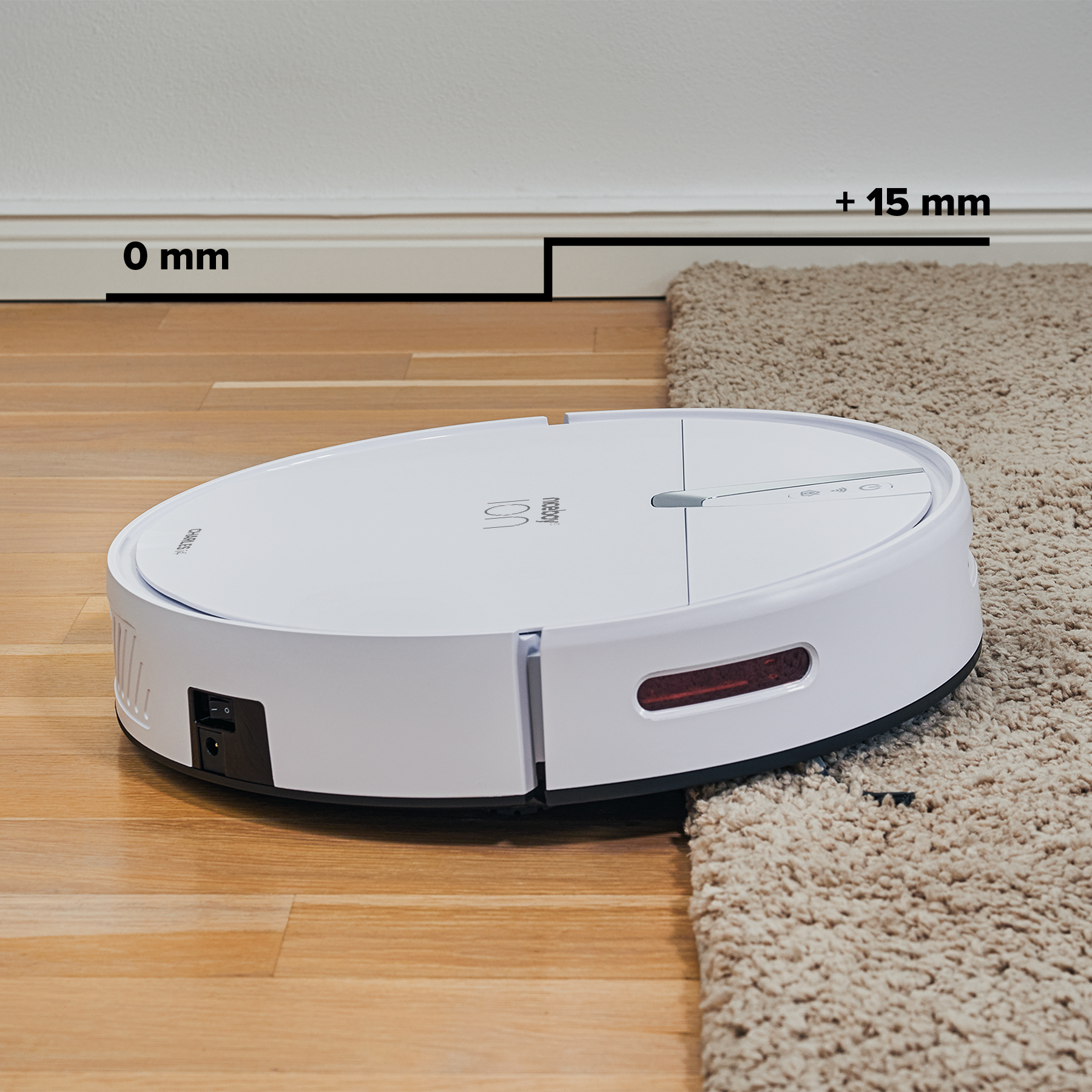 Robotický vysavač NICEBOY ION Charles i4 bílý white