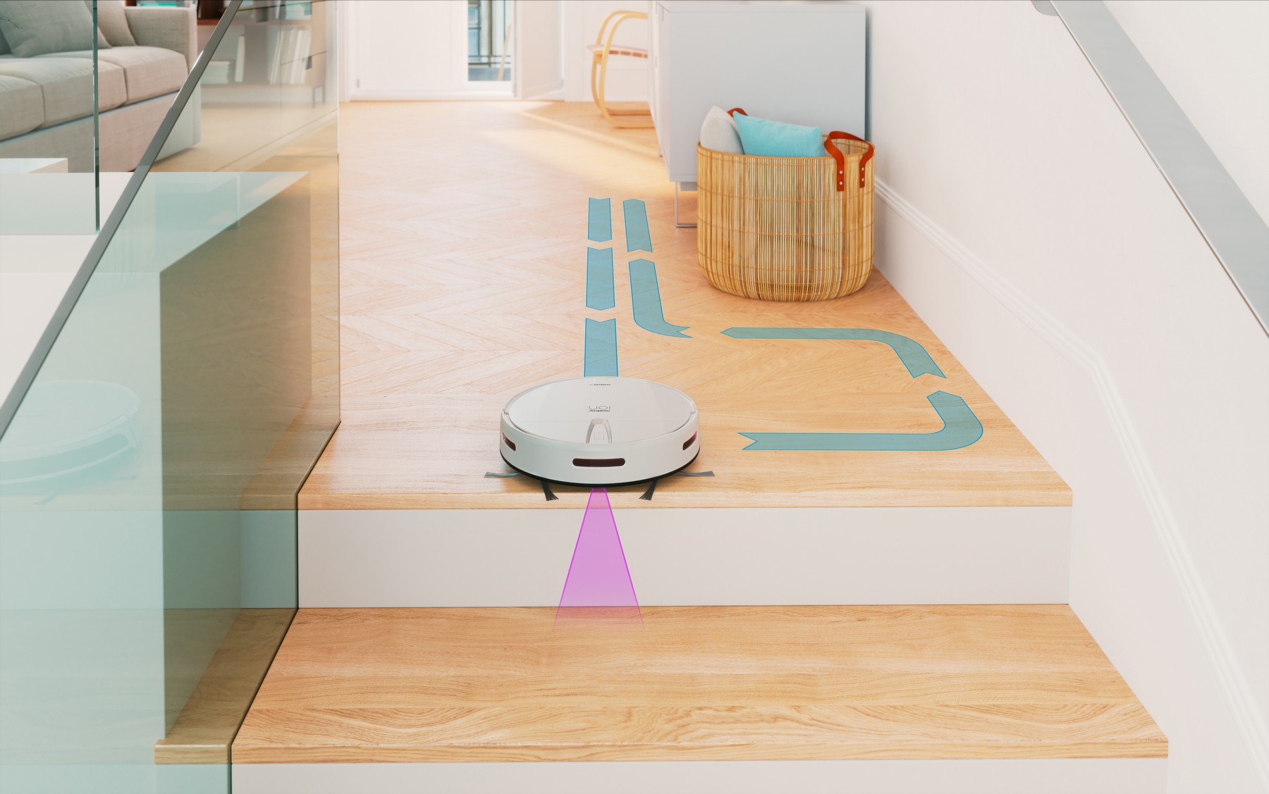 Robotický vysavač NICEBOY ION Charles i3 bílý white