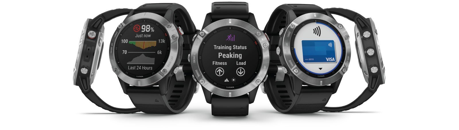 Chytré hodinky GARMIN fenix 6S PRO Solar LightGoldSuede Band MAPMusic