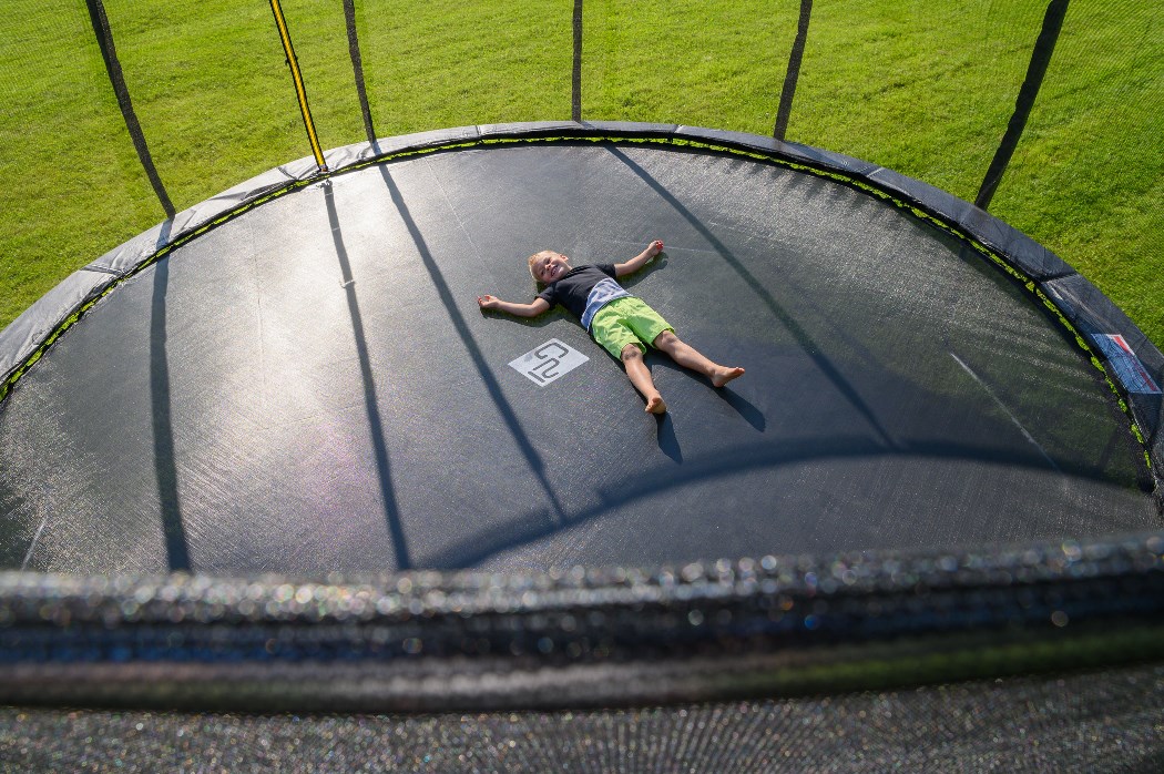 Trampolína G21 SpaceJump 490 cm černá black