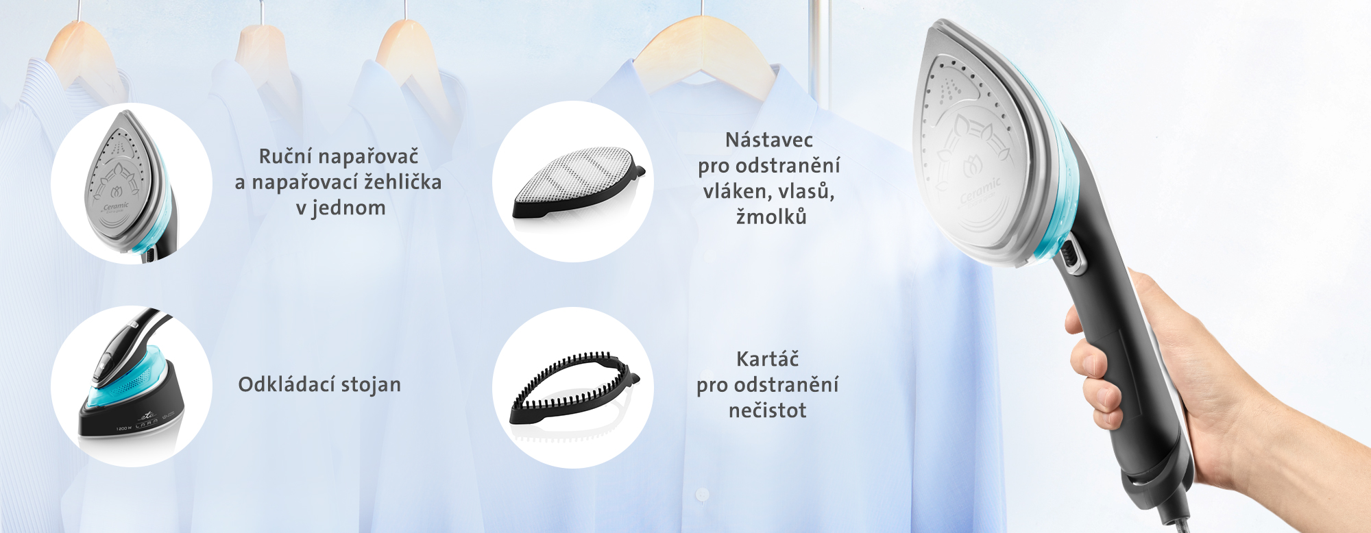 Napařovač oděvů ETA Lara 1270 90000