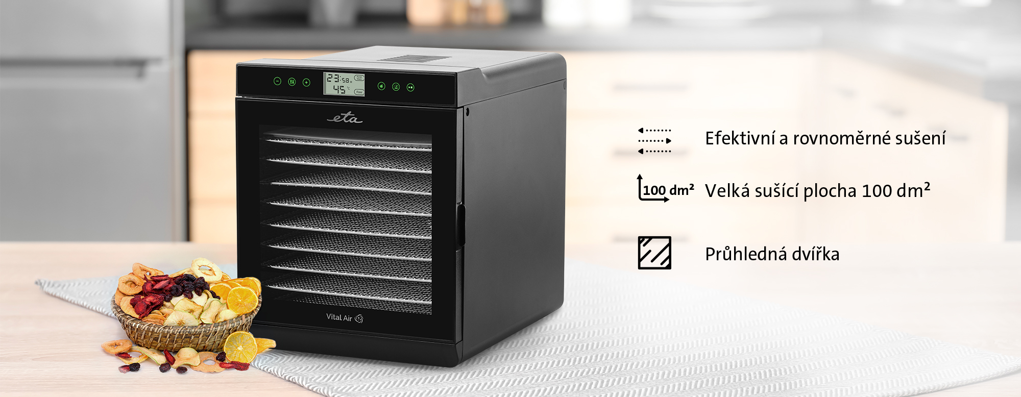 Sušička ovoce ETA Vital Air II 2302 90000