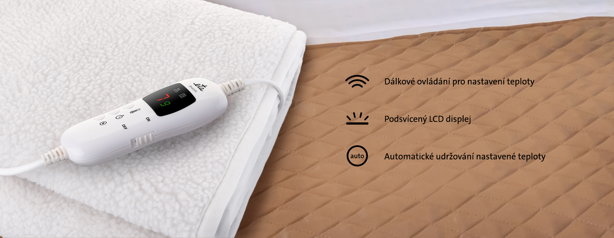 Vyhřívací prostěradlo ETA Shawn 5325 90000