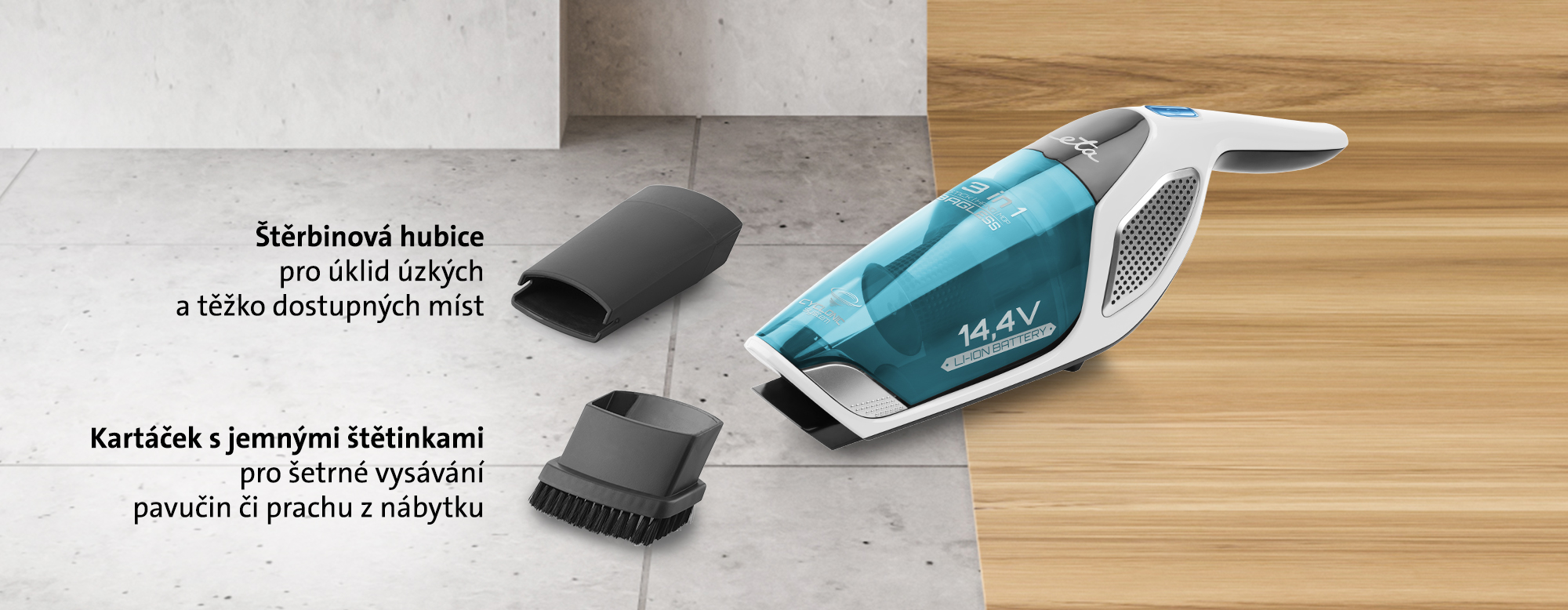 Tyčový vysavač ETA Dasty AquaPlus 3447 90010