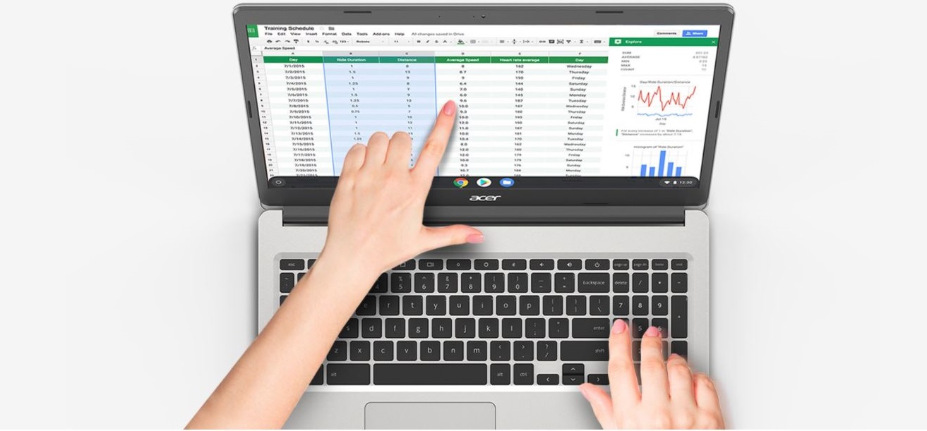 Notebook ACER Chromebook 315 CB3153HC8G0 stříbrný silver