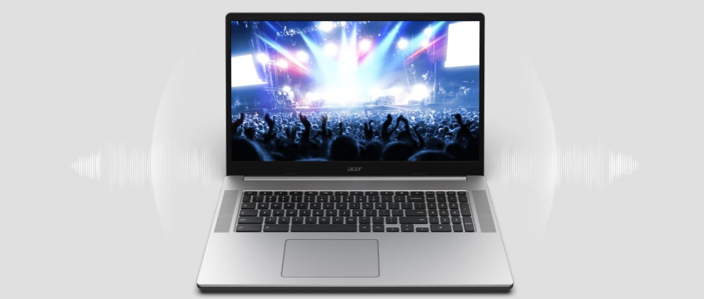 Notebook ACER Chromebook 317 CB3171HP6L9 stříbrný silver