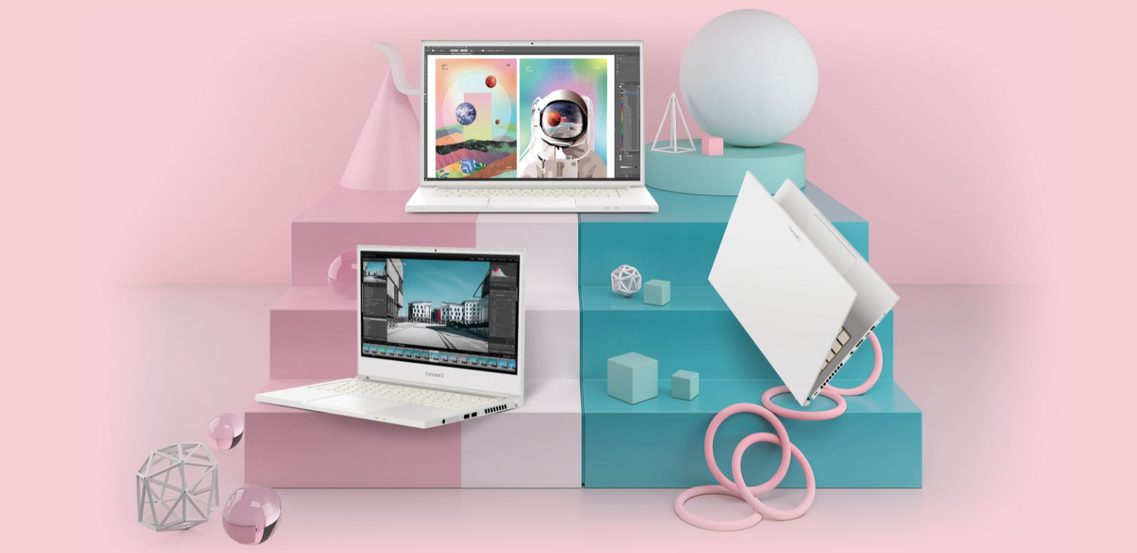 Notebook ACER ConceptD 3 CN31472G7073 bílý white