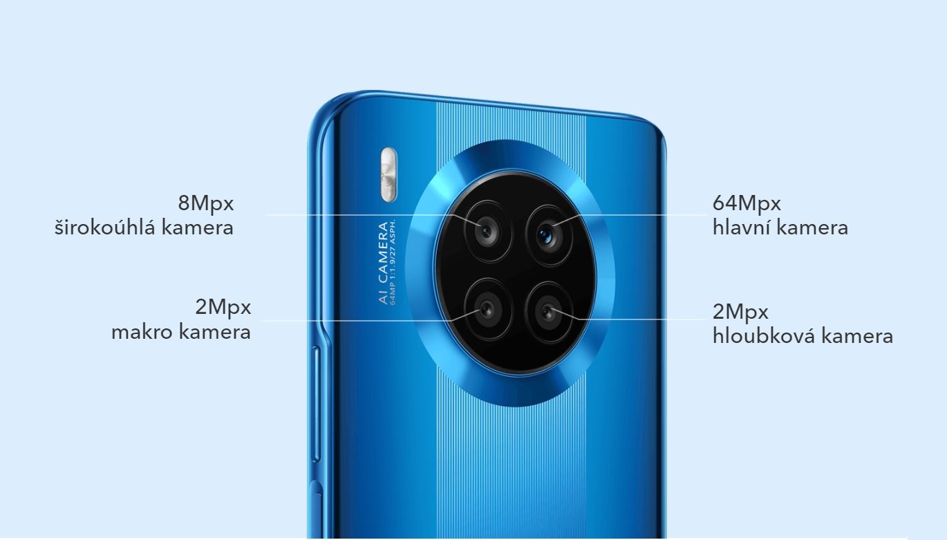 Mobilní telefon HONOR 50 lite 6128GB černý
