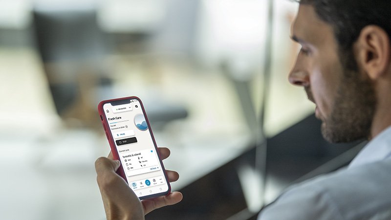 Úzká pračka s předním plněním HOOVER HW4 37AMBS1S