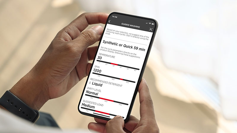 Úzká pračka s předním plněním HOOVER H3W4 37TXME1S