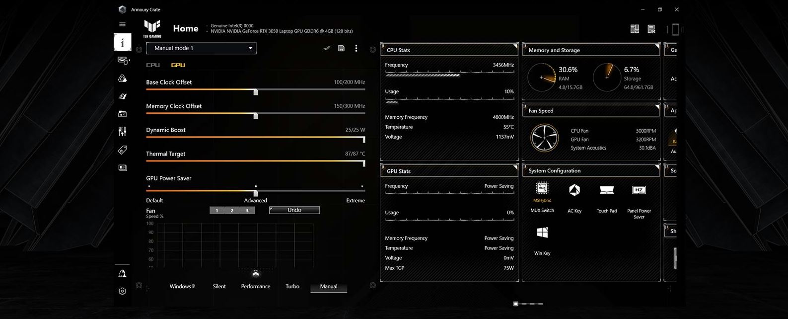 Asus TUF Dash F15FX517i712650H156''''FHD16GB1TB SSDRTX 3060W11HWhite2R
