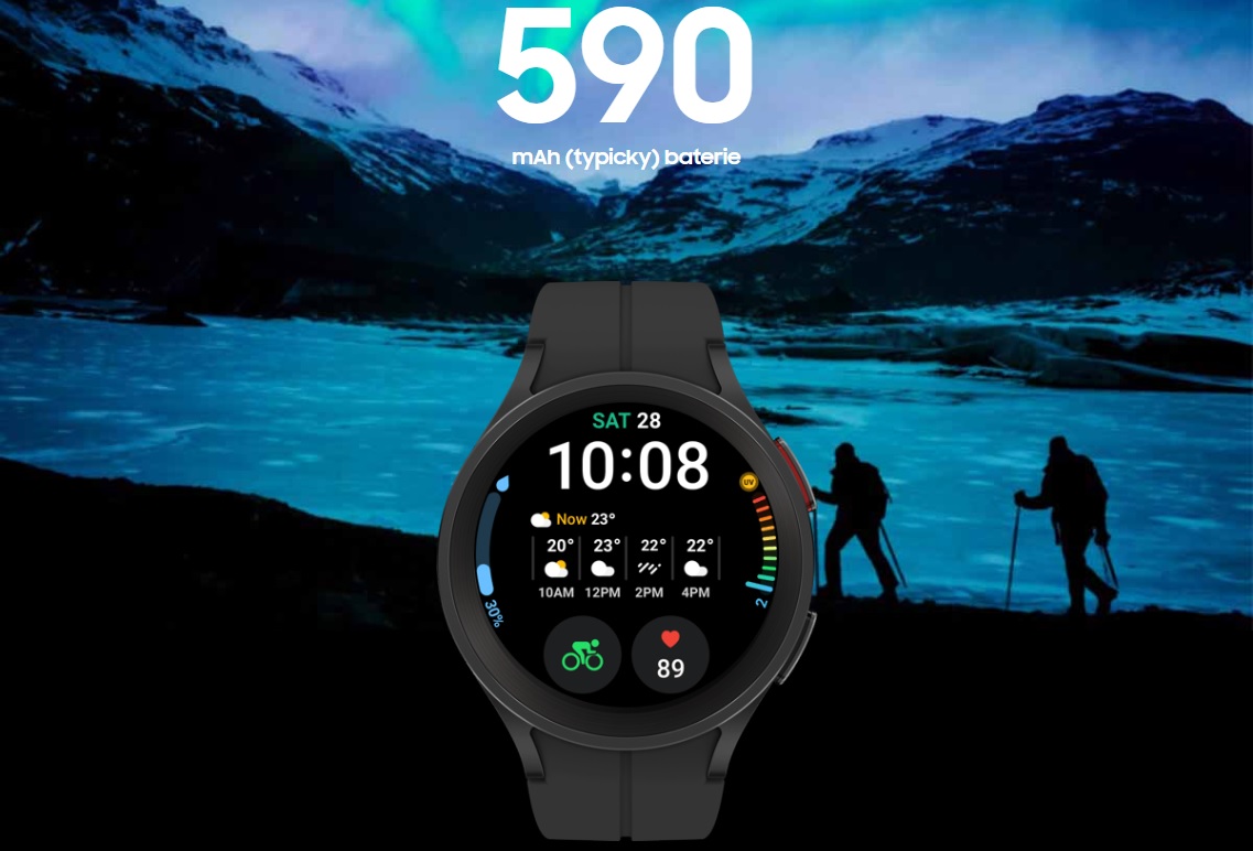 Chytré hodinky SAMSUNG Galaxy Watch 5 Pro LTE 45mm černé Black