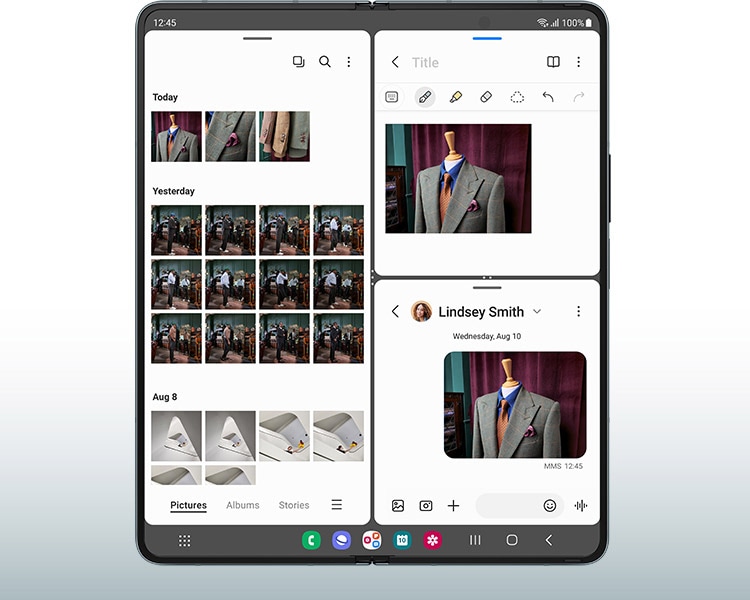 Mobilní telefon SAMSUNG Galaxy Z Fold 4 256GB béžový beige