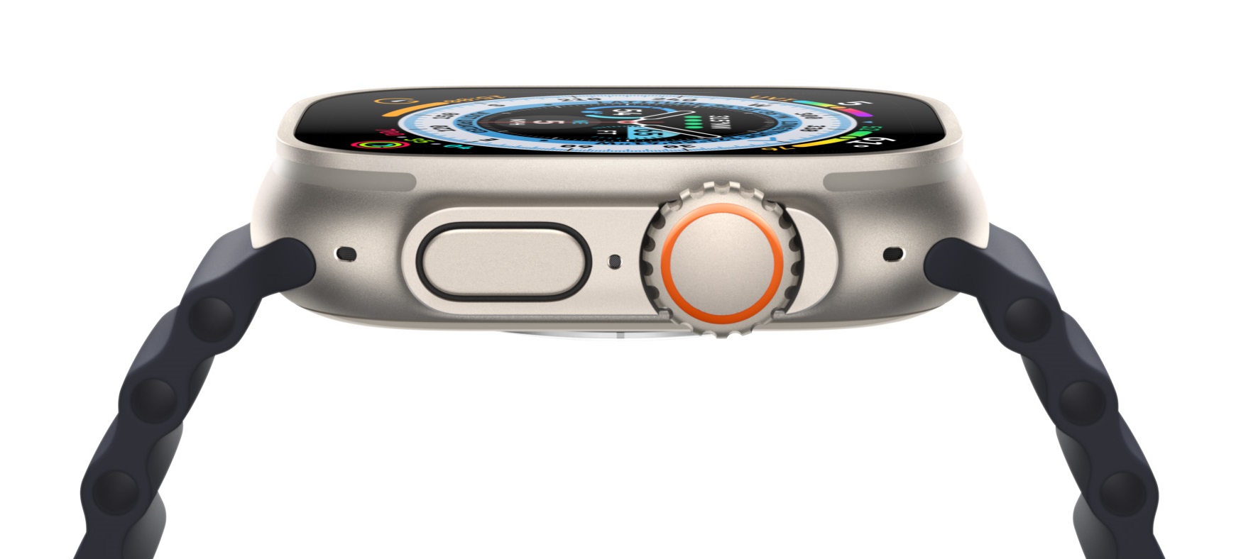 Chytré hodinky APPLE Watch Ultra GPS + Cellular 49mm Titanium Case with Starlight Alpine Loop  Lar