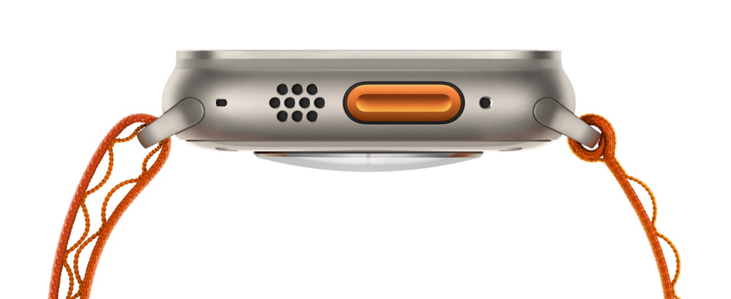 Chytré hodinky APPLE Watch Ultra GPS + Cellular 49mm Titanium Case with Starlight Alpine Loop  Lar