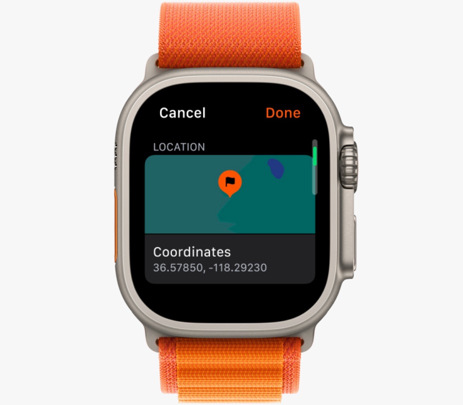 Chytré hodinky APPLE Watch Ultra GPS + Cellular 49mm Titanium Case with Starlight Alpine Loop  Lar