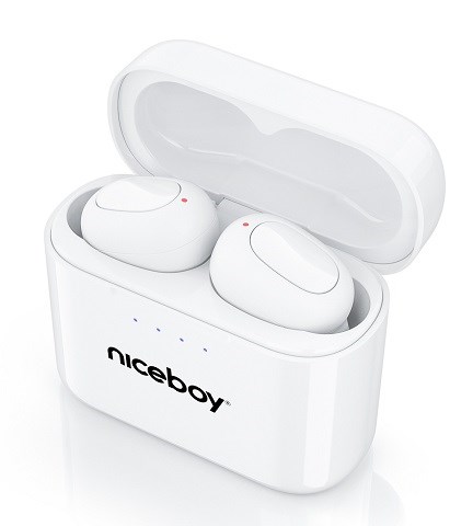 Bezdrátová sluchátka NICEBOY HICE Podsie 3 Polar White