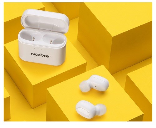 Bezdrátová sluchátka NICEBOY HICE Podsie 3 Polar White