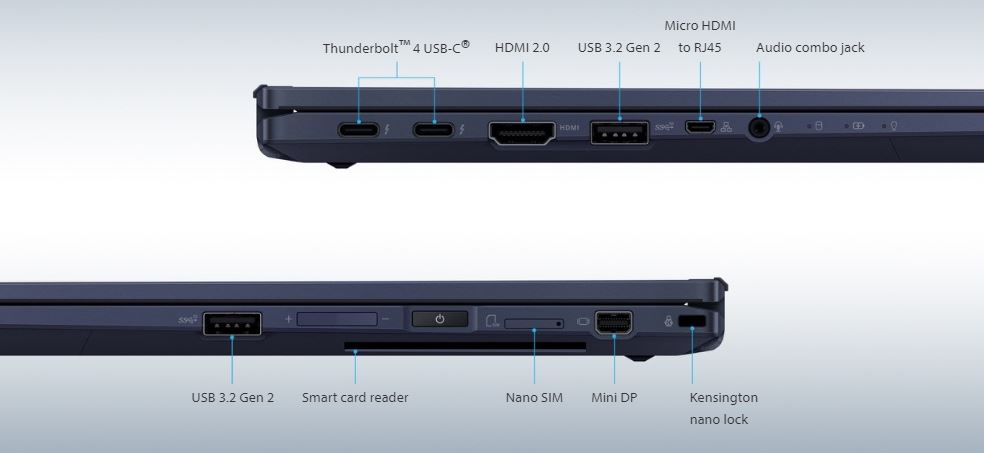 Notebook ASUS Expertbook B7 Flip černý black