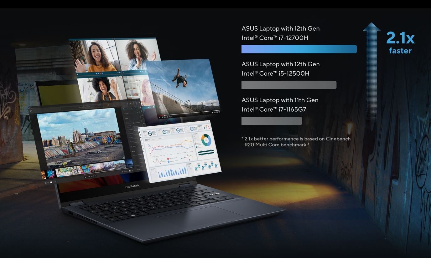 Notebook ASUS Vivobook S 14 Flip TP3402 modrý blue