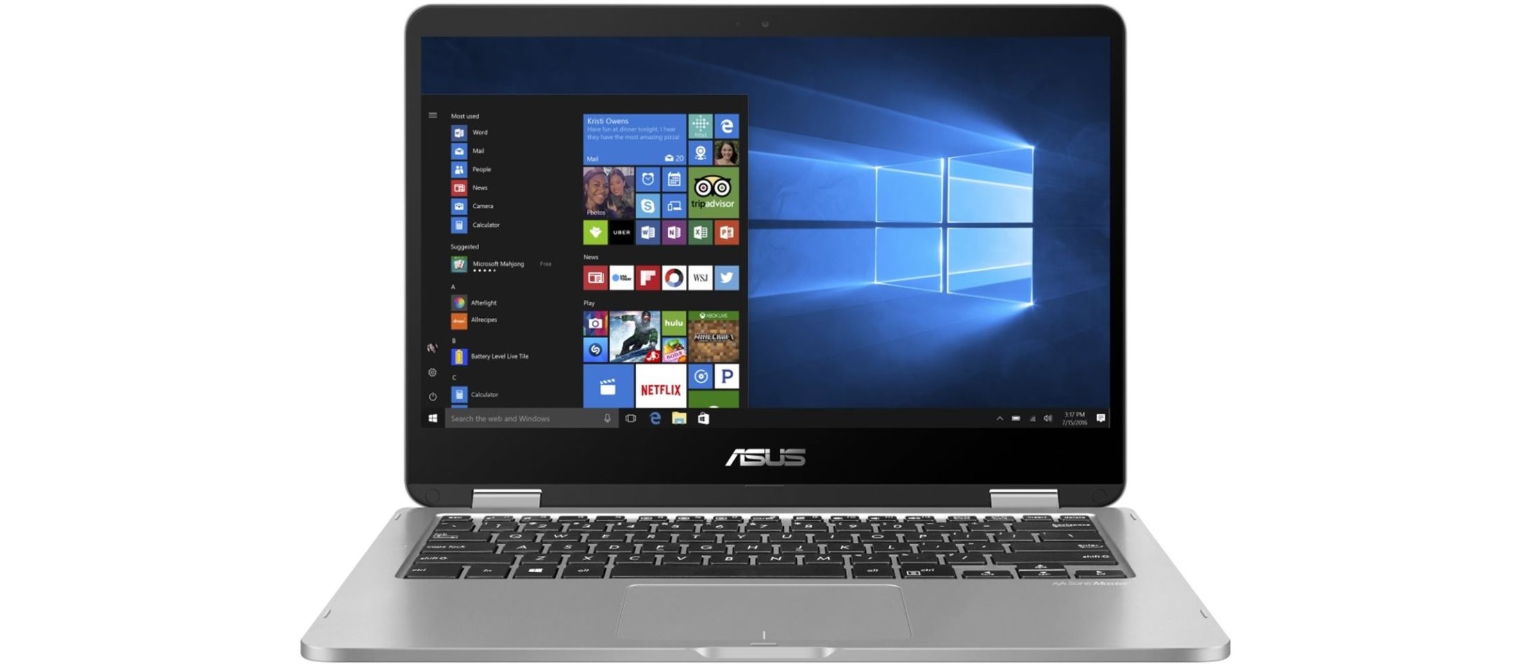 Notebook ASUS Vivobook Flip 14 TP401 stříbrný silver