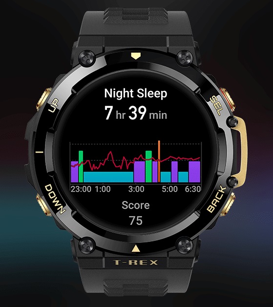 Chytré hodinky AMAZFIT TRex 2 Astro Black  Gold