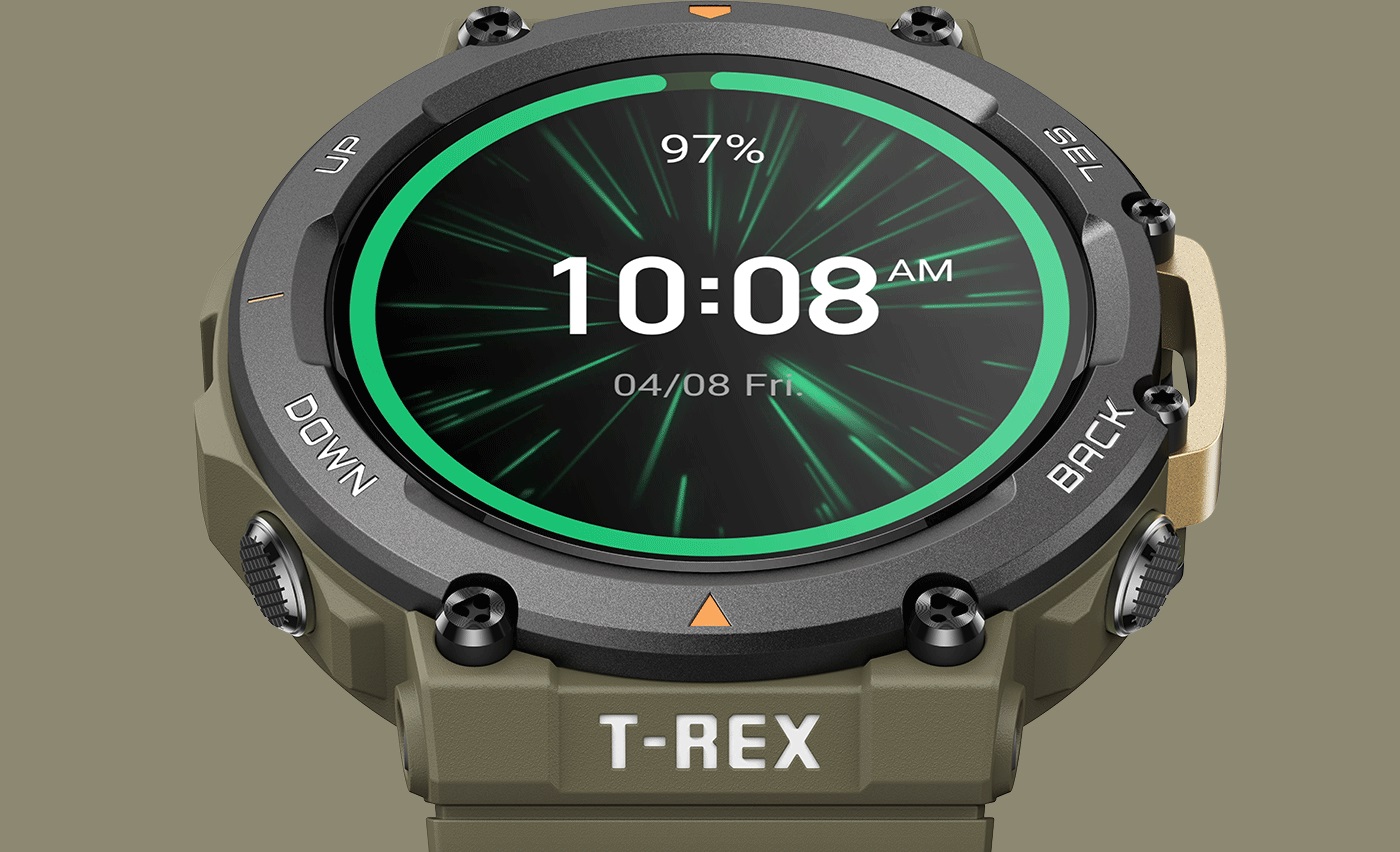 Chytré hodinky AMAZFIT TRex 2 Wild Green