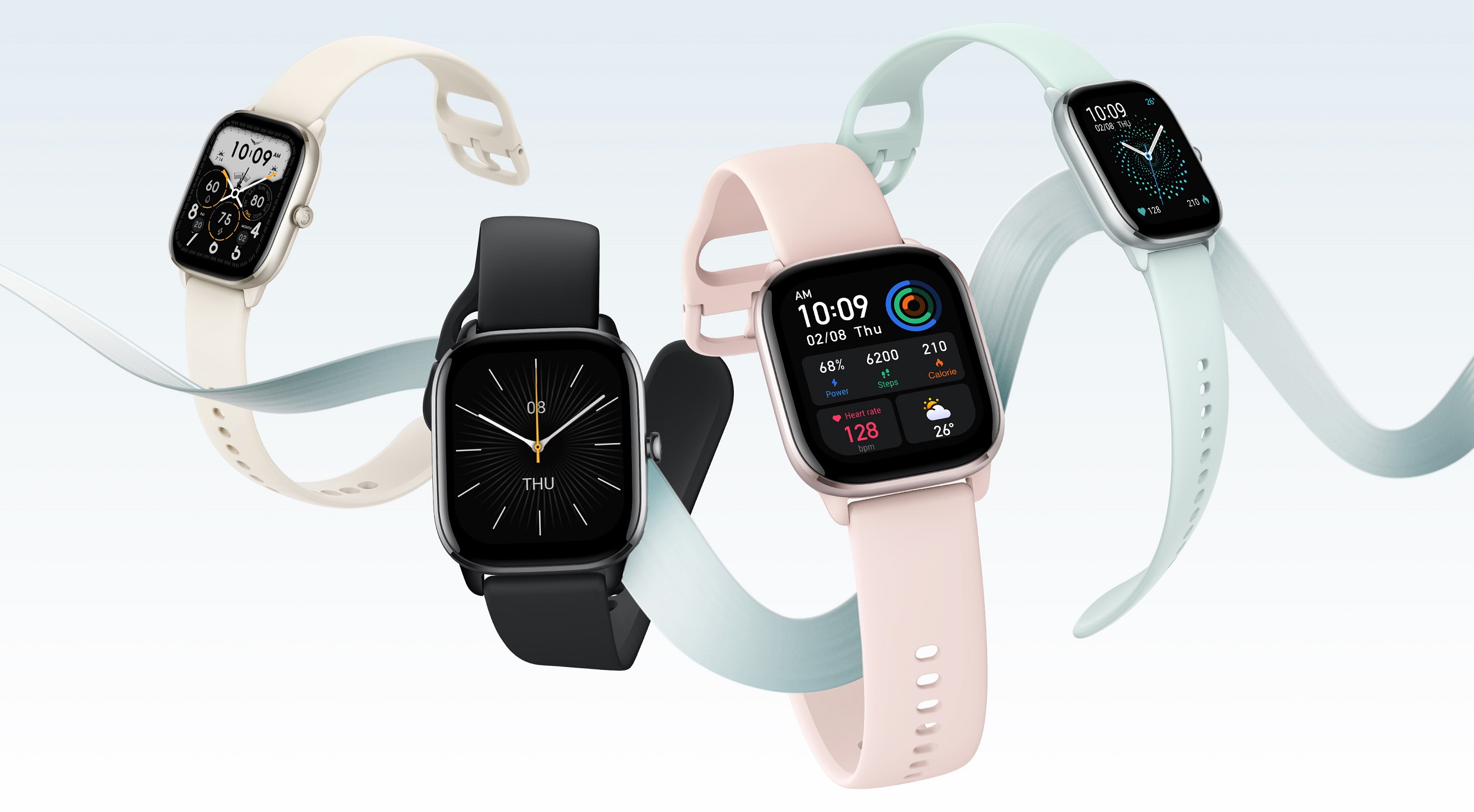 Chytré hodinky AMAZFIT GTS 4 Mini PinkSport BandPink