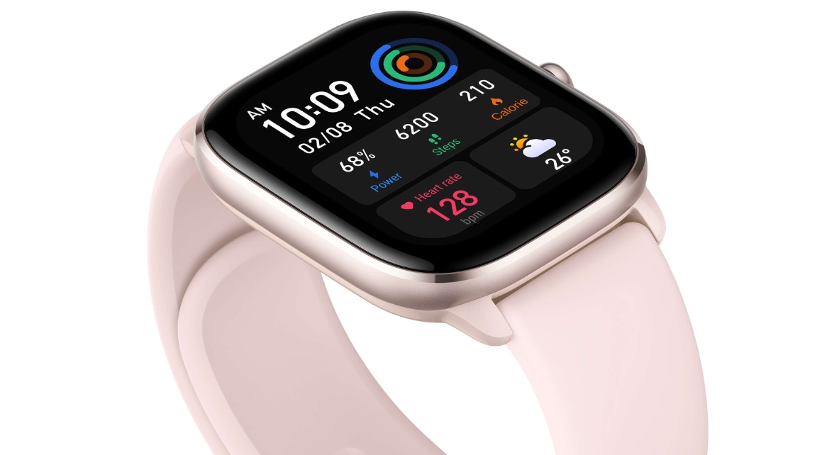 Chytré hodinky AMAZFIT GTS 4 Mini PinkSport BandPink