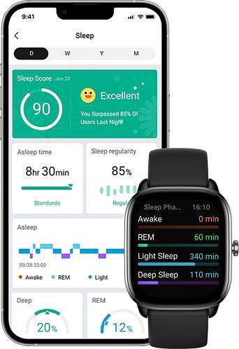 Chytré hodinky AMAZFIT GTS 4 Mini PinkSport BandPink