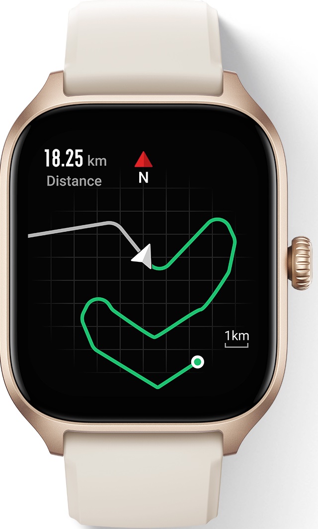 Chytré hodinky AMAZFIT GTS 4Autumn BrownSport BandBrown