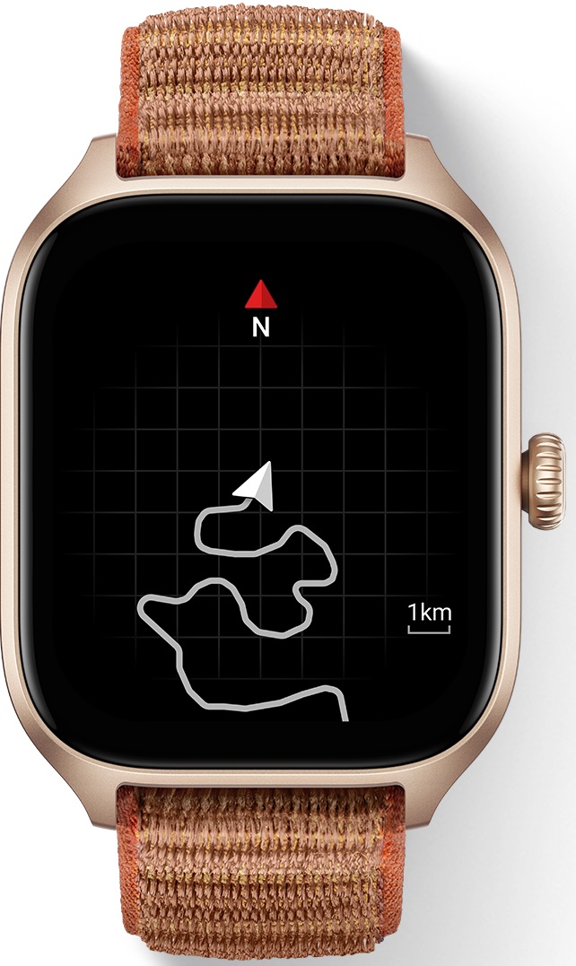 Chytré hodinky AMAZFIT GTS 4Autumn BrownSport BandBrown