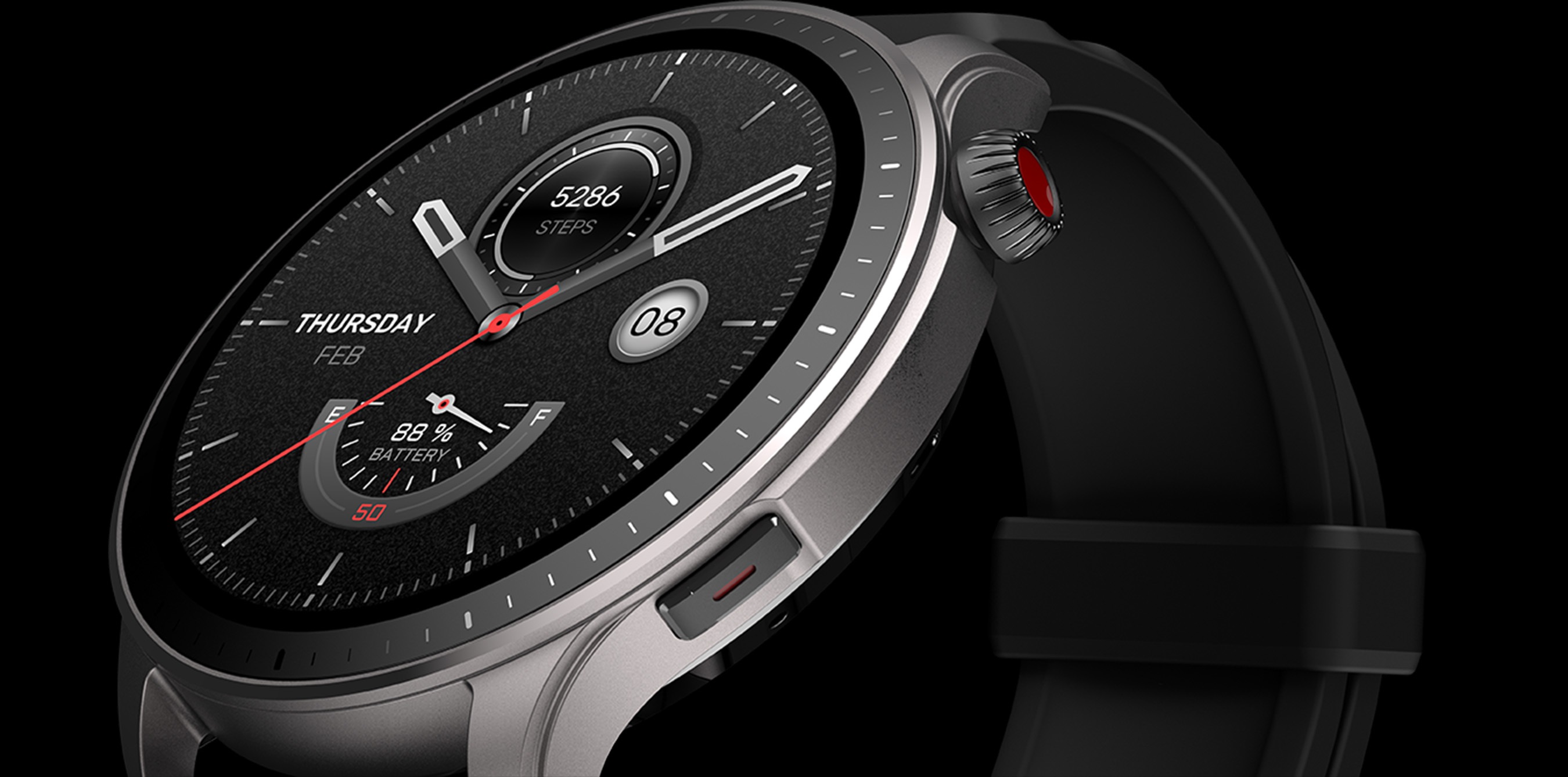 Chytré hodinky AMAZFIT GTR 4Superspeed BlackSport BandBlack