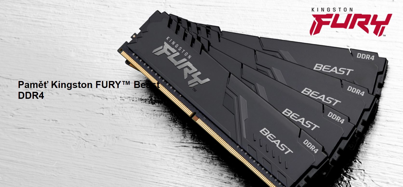 Paměťový modul KINGSTON Fury Beast 8GB 2666MHz