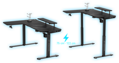 Herní stůl ULTRADESK WINGER bílý