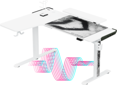 Herní stůl ULTRADESK WINGER bílý