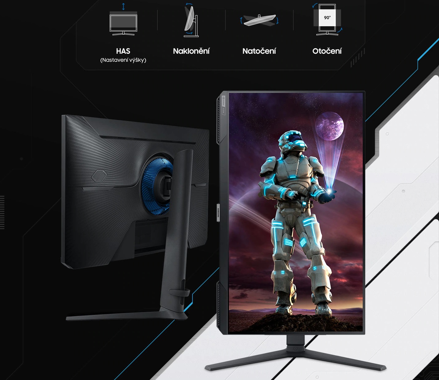 25 LED monitor SAMSUNG Odyssey G40B 25