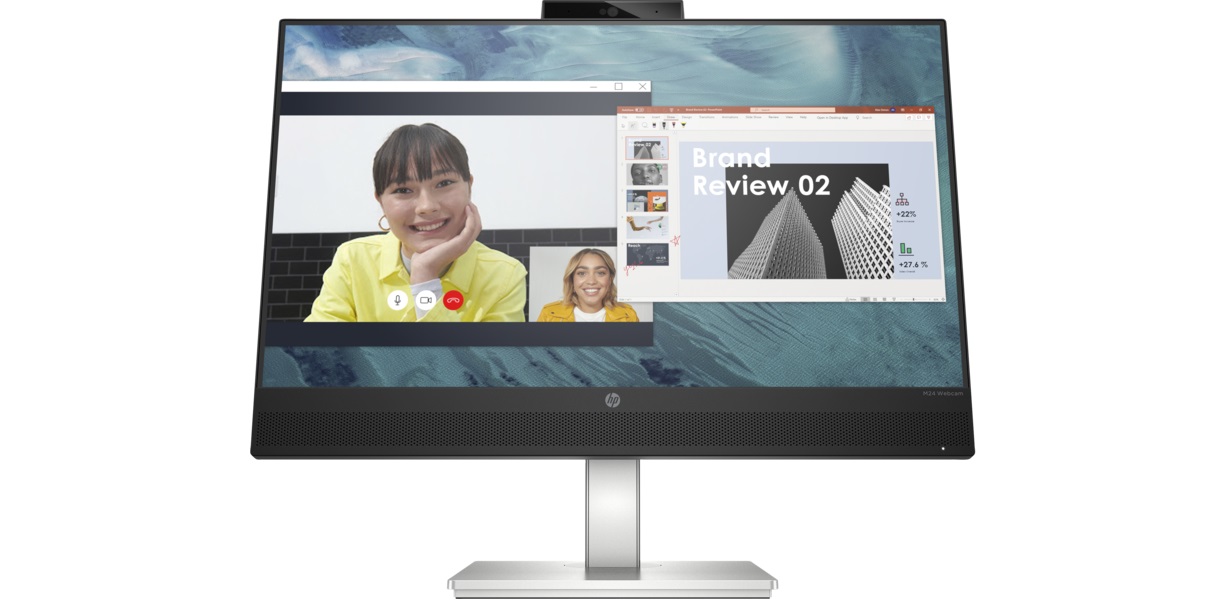 24 LED monitor HP M24 FHD stříbrný silver