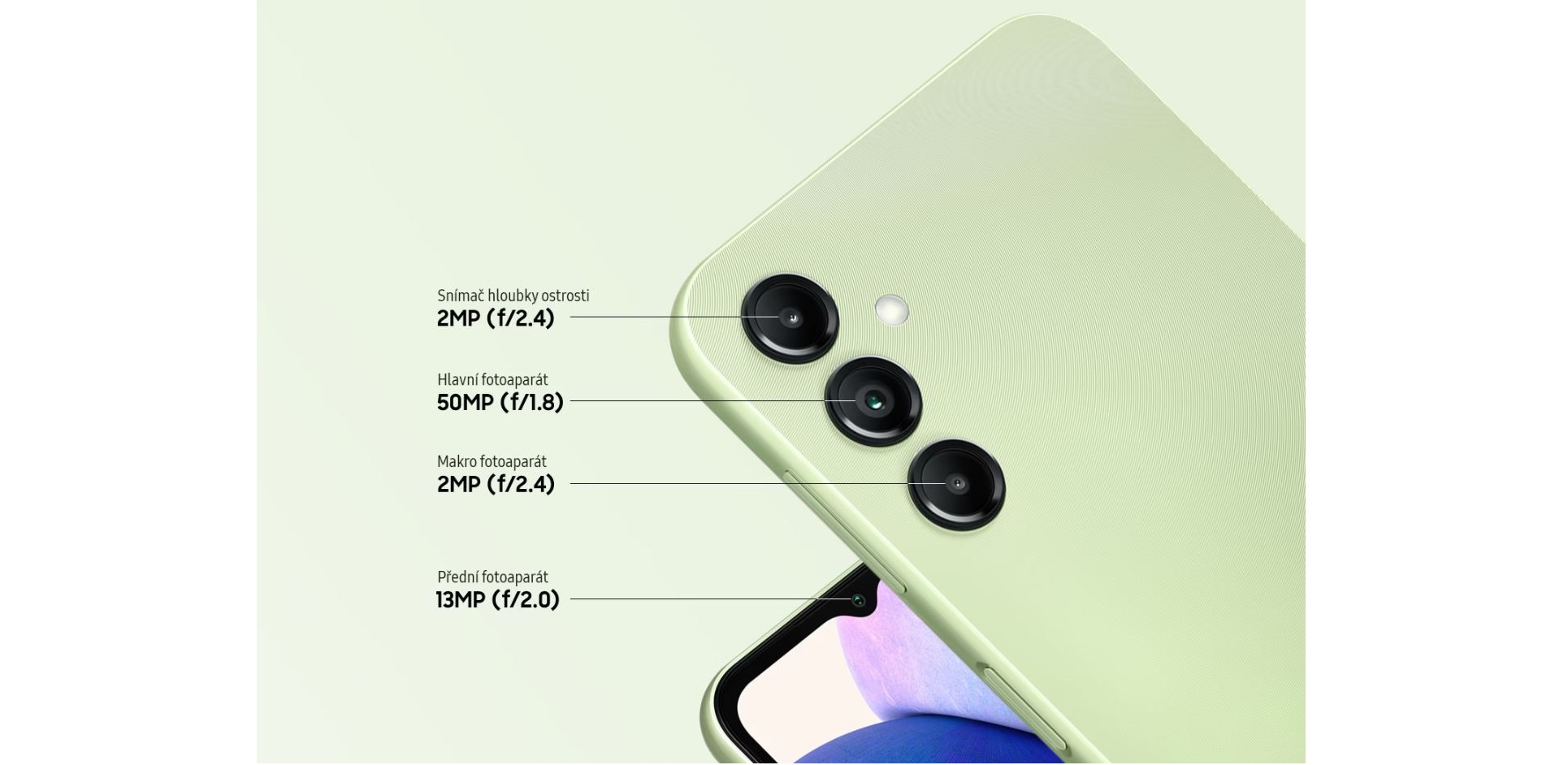 Mobilní telefon SAMSUNG Galaxy A14 5G 4GB64GB zelená green