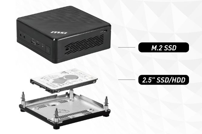 Mini počítač MSI Cubi 5 10M Mini 10M427EU černý black