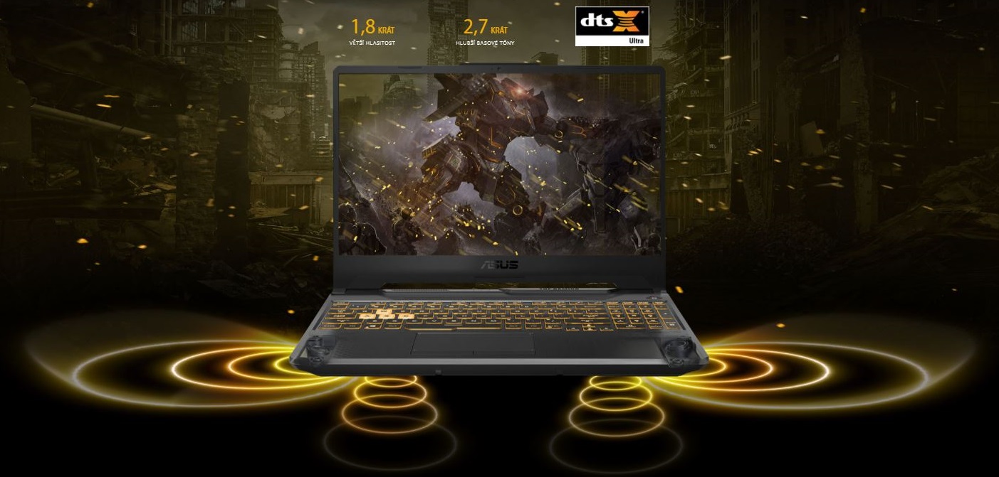 Herní notebook ASUS TUF Gaming F15 FX506HFHN016W černý black